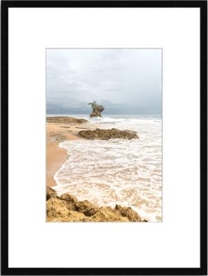 Photo de paysage en tirage limité. plage au costa rica avec un rocher. Michèle Gabet Photographie