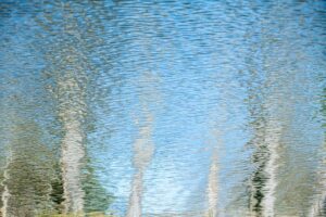 Photo en tirage limité. Série Waterworld de Michèle Gabet Photographie. paysage qui se reflète dans l'eau