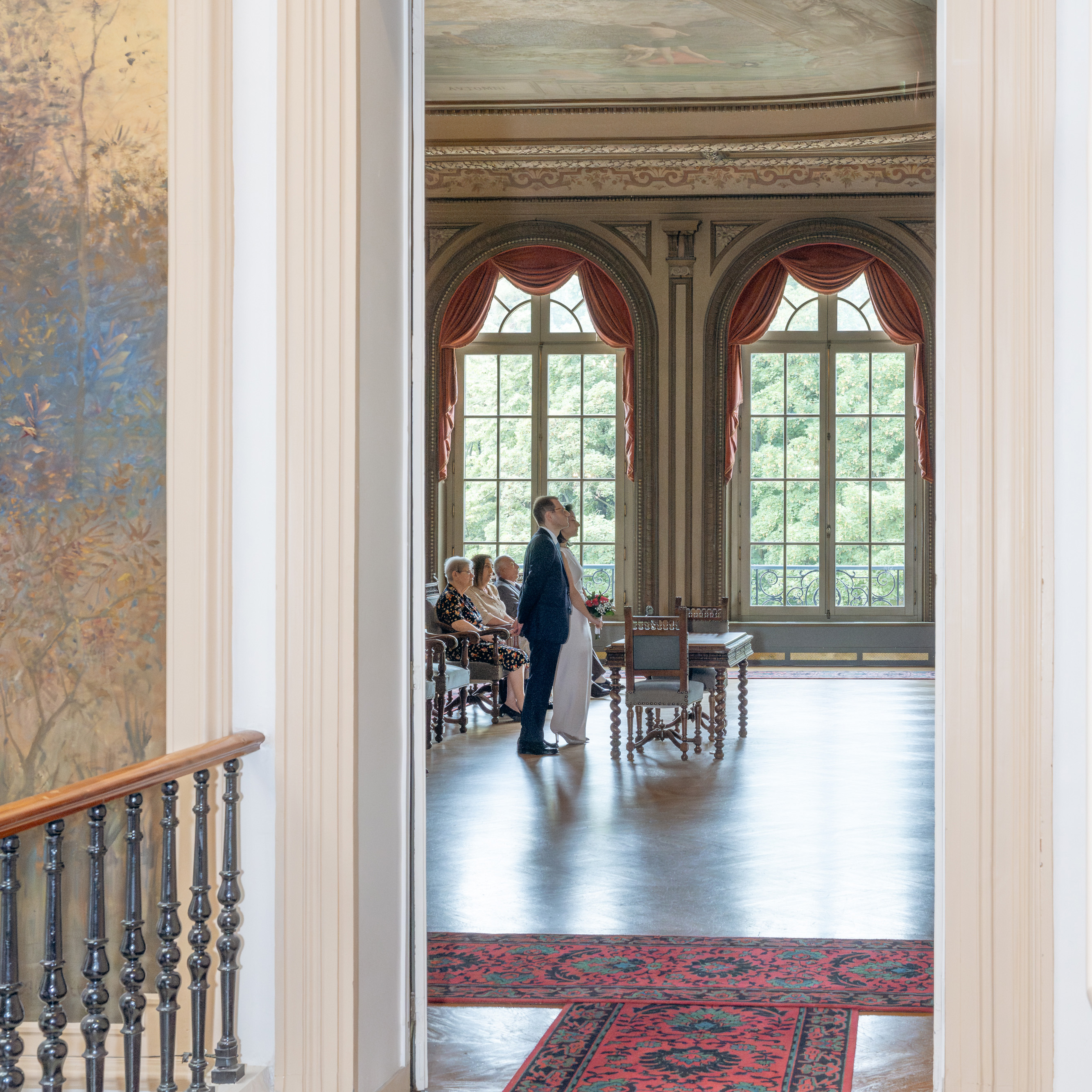 photo de mariage mairie de Boulogne billancourt (92). Michèle Gabet photographie