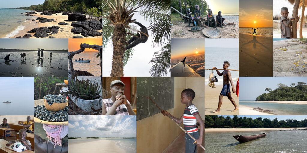 Les paysages, les habitants et la culture dans l'archipel des Bijagos en Guinée Bissao